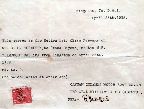 Cimboco ticket Thompson Apr.26, 1938