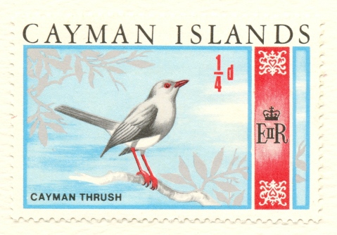 Grand Cayman Thrush d stamp Jun.5, 1969